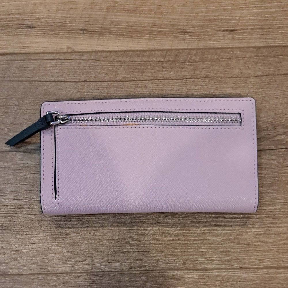 Kate Spade Cameron Large Slim Bifold Wallet. Lavender And Blue. Barely Used - Picture 2 of 5